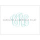 White Monogram Folded Enclosure Cards Image 2 of 4